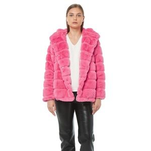 APPARIS pink GOLDIE COAT NWT